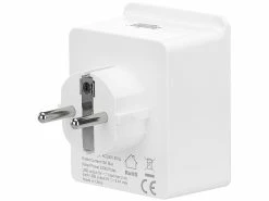 Luminea Home Control Energie Monitor:2er-Set WLAN-Steckdosen, 2 USB, App, Komp. Zu Alexa, Google, Siri -Haushalt Verkäufe nx4910 2