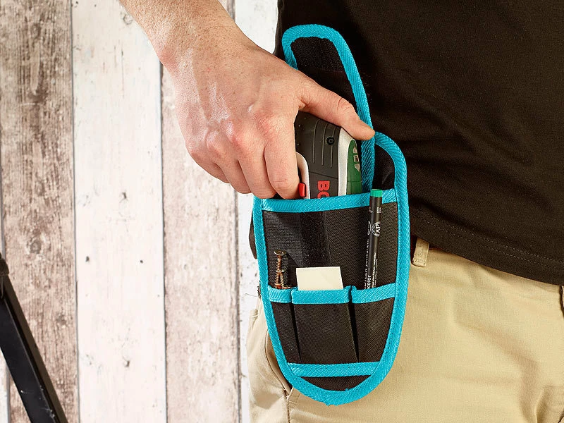 PEARL Gürtel-Werkzeugtasche:2er-Set Mini-Akkuschrauber-Holster AW-220.wt 6 PEARL Gürtel-Werkzeugtasche:2er-Set Mini-Akkuschrauber-Holster AW-220.wt – Bild 6