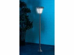 Lunartec Solarleuchten Laterne:2er-Set Hybrid Solar-LED-Wegeleuchte Mit Optional. Netzbetrieb -Haushalt Verkäufe nx5335 1