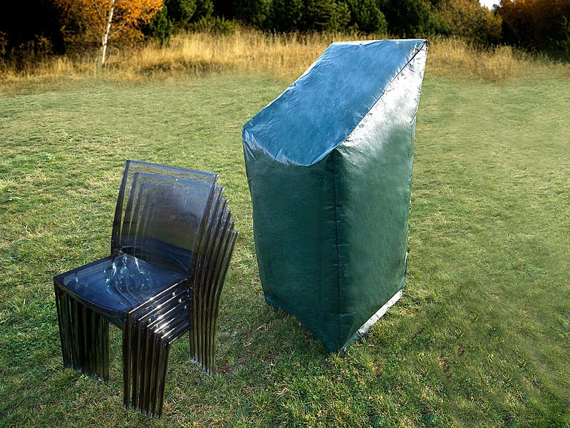 Royal Gardineer Gartenstuhlabdeckung:Gewebe-Abdeckplane Für Stapel-Gartenstühle, 65 X 110/150 X 65 Cm 2 Royal Gardineer Gartenstuhlabdeckung:Gewebe-Abdeckplane Für Stapel-Gartenstühle, 65 X 110/150 X 65 Cm – Bild 2