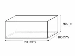 Royal Gardineer Gartentischabdeckung:Gewebe-Abdeckplane Für Rechteckigen Tisch, 200 X 70 X 160 Cm 7 Royal Gardineer Gartentischabdeckung:Gewebe-Abdeckplane Für Rechteckigen Tisch, 200 X 70 X 160 Cm -Haushalt Verkäufe nx5405 2
