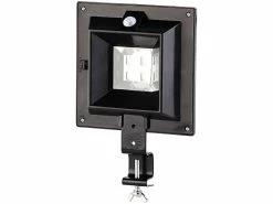 Lunartec Dachrinnen LED:2er-Set Solar-LED-Dachrinnenleuchten Mit PIR-Sensor, 160 Lm, Schwarz -Haushalt Verkäufe nx5563 3