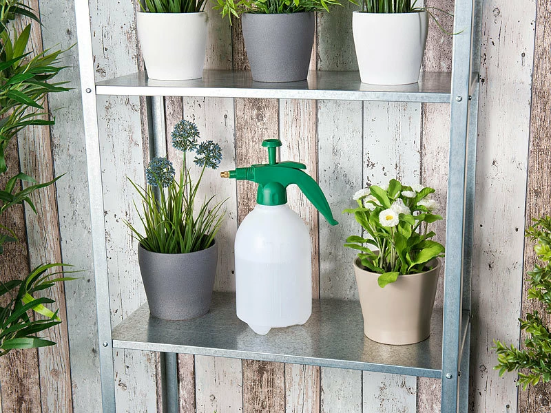 PEARL Drucksprühflasche:Universal-Pump-Druck-Sprüher Mit Messingdüse, Sicherheitsventil, 2 L 3 PEARL Drucksprühflasche:Universal-Pump-Druck-Sprüher Mit Messingdüse, Sicherheitsventil, 2 L – Bild 3