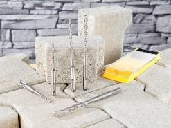 AGT Professional SDS Bohrer:5-teiliges SDS-Plus-Betonbohrer-Set, 5/6/6/8/10 Mm, Sandgestrahlt -Haushalt Verkäufe nx5839 3