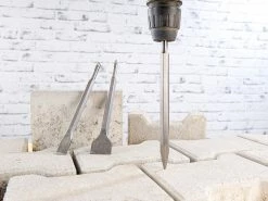 AGT Professional Meisselset:3-teiliges Meißel-Set Für SDS-Plus-System, Spitz-, Flach- & Spatmeißel -Haushalt Verkäufe nx5846 4