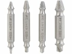 AGT Professional Linksausdreher:3x 4-tlg. Schrauben-Ausdreher-Set Aus HSS-Stahl -Haushalt Verkäufe nx5848 3