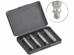 AGT Professional Linksausdreher:3x 4-tlg. Schrauben-Ausdreher-Set Aus HSS-Stahl -Haushalt Verkäufe nx5848 6