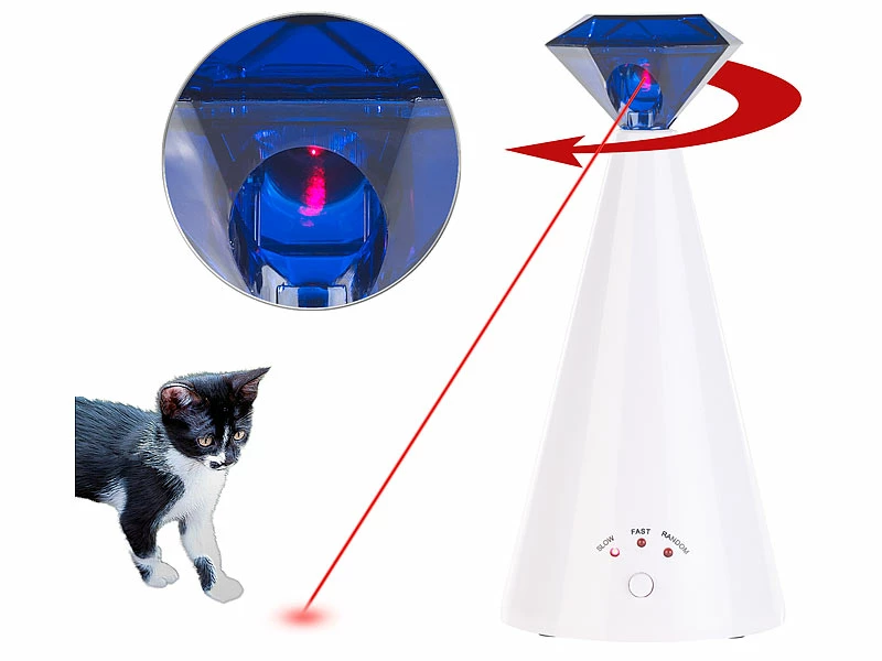 Sweetypet Katzen Laser:Automatische Laser-Katzenangel Zur Förderung Des Jagd-Instinkts 1 Sweetypet Katzen Laser:Automatische Laser-Katzenangel Zur Förderung Des Jagd-Instinkts