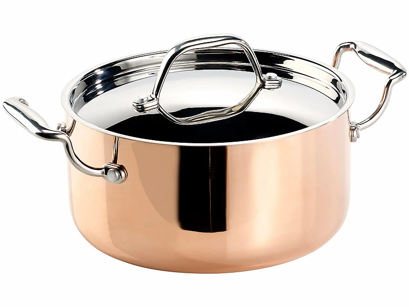 Tornwald-Schmiede TS Kupfer Töpfe:Kupfer-Kochtopf Mit Deckel, 20 Cm Versandrückläufer 3 Tornwald-Schmiede TS Kupfer Töpfe:Kupfer-Kochtopf Mit Deckel, 20 Cm Versandrückläufer – Bild 3