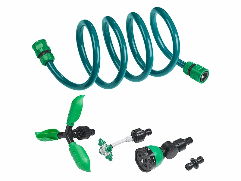 Royal Gardineer Gartenschlauch Dusche:3in1-Gartendusche, Rasensprinkler & Wassernebler, Fixierbarer Schlauch 1 Royal Gardineer Gartenschlauch Dusche:3in1-Gartendusche, Rasensprinkler & Wassernebler, Fixierbarer Schlauch