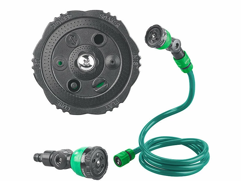 Royal Gardineer Gartenschlauch Dusche:3in1-Gartendusche, Rasensprinkler & Wassernebler, Fixierbarer Schlauch 4 Royal Gardineer Gartenschlauch Dusche:3in1-Gartendusche, Rasensprinkler & Wassernebler, Fixierbarer Schlauch – Bild 4