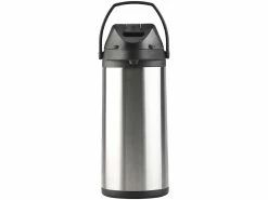 Rosenstein & Söhne Thermokanne:Doppelwandige Vakuum-Isolierkanne Mit Pumpsystem, Edelstahl, 5 Liter -Haushalt Verkäufe nx6063 0