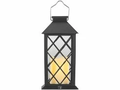 Lunartec Solarlaternen:Solar-Laterne Mit Deko-Kerze Und Flammen-Effekt-LED, Dämmerungs-Sensor -Haushalt Verkäufe nx6073 3