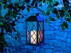 Lunartec Solarlaternen:Solar-Laterne Mit Deko-Kerze Und Flammen-Effekt-LED, Dämmerungs-Sensor -Haushalt Verkäufe nx6073 6