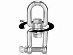 Semptec Urban Survival Technology Semptec Wirbel:Drehwirbel Für Hängesessel, Aus Rostfreiem Edelstahl, Bis 500 Kg