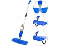 Sichler Haushaltsgeräte Sichler Sprühwischer:Nass-Trocken-Bodenwischer, Sprühfunktion, 700ml Wassertank, FastSwap