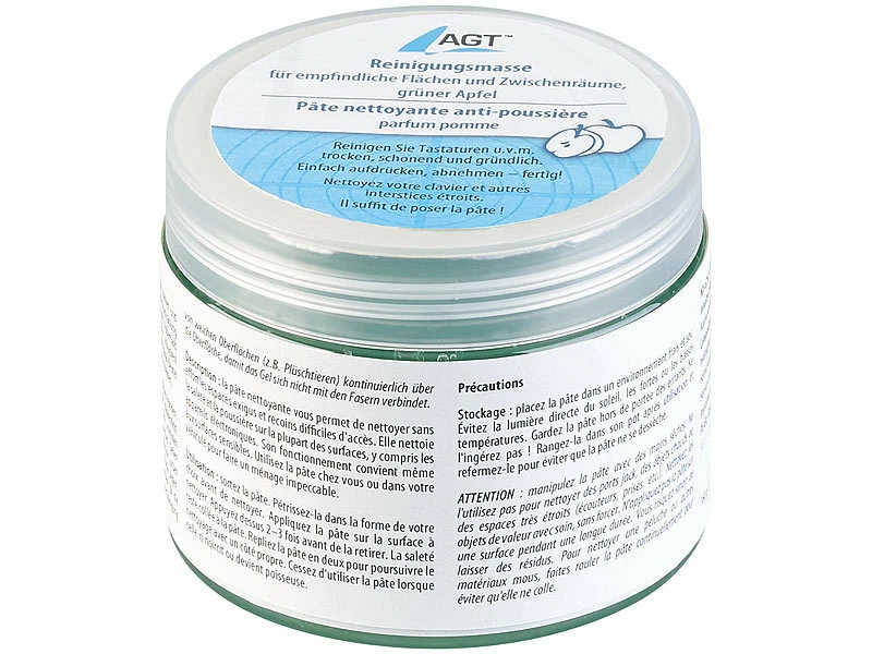 AGT Reinigungsmasse Auto:4er-Set Reinigungsmasse F. Empfindliche Flächen & Zwischenräume, Apfel 3 AGT Reinigungsmasse Auto:4er-Set Reinigungsmasse F. Empfindliche Flächen & Zwischenräume, Apfel – Bild 3