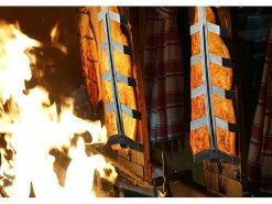 Rosenstein & Söhne Flammlachsbrett:Flammlachs-Bretter, Zedernholz, Neigbare Edelstahl-Halterung, 4er-Set -Haushalt Verkäufe nx6373 6