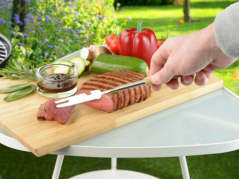 Infactory Grillspieß:8er-Set 3in1-Teleskop-Messer, Grillgabel & Flaschenöffner, Bis 69,5 Cm 11 Infactory Grillspieß:8er-Set 3in1-Teleskop-Messer, Grillgabel & Flaschenöffner, Bis 69,5 Cm – Bild 11