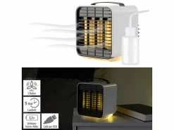 Sichler Haushaltsgeräte Sichler Mini Kühler:4er-Set Mini-Akku-Luftkühler, 3-stufig, Nachtlicht, 5 Std. Laufzeit -Haushalt Verkäufe nx6465 13