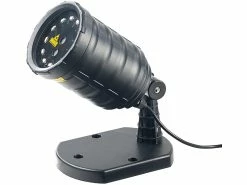 Lunartec Sternenprojektor:Laser-Projektor Mit 12 LEDs, 8 Licht-Effekte, Timer, Fernbed., IP65 -Haushalt Verkäufe nx6728 0