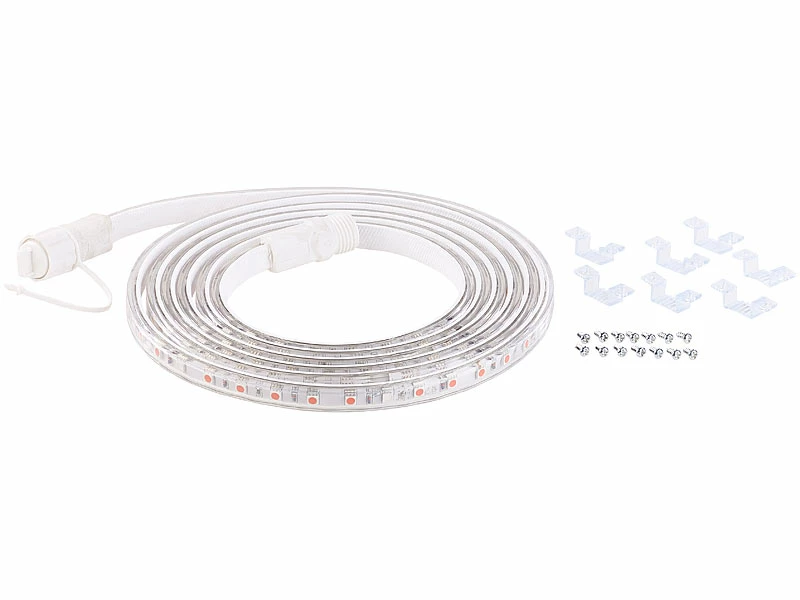 Lunartec LED Pflanzenlicht:LED-Pflanzen-Wachstums-Streifen, 150 Rote & 30 Blaue LEDs, 3m, Kürzbar 1 Lunartec LED Pflanzenlicht:LED-Pflanzen-Wachstums-Streifen, 150 Rote & 30 Blaue LEDs, 3m, Kürzbar