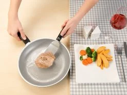 Rosenstein & Söhne Pfannenwender:2 Grill- Und Pfannen-Wender Aus Edelstahl, Mit Wellenschliff-Schneide -Haushalt Verkäufe nx6947 4