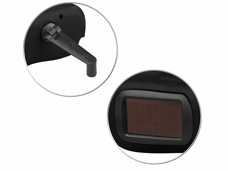 PEARL Solar Taschenlampe:Dynamo-Taschenlampe Mit Solarpanel, 3 LEDs, 0,4 Watt, 20 Lumen, Akku 3 PEARL Solar Taschenlampe:Dynamo-Taschenlampe Mit Solarpanel, 3 LEDs, 0,4 Watt, 20 Lumen, Akku – Bild 3