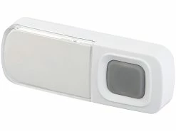 CASAcontrol Lichtklingel Funk:Steckdosen-Funk-Klingel Mit Optischem Signal & Zweitem Empfänger, IP54 -Haushalt Verkäufe nx6965 0