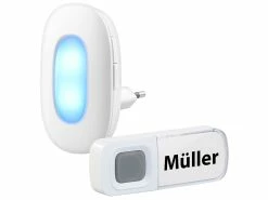 CASAcontrol Lichtklingel Funk:Steckdosen-Funk-Klingel Mit Optischem Signal & Zweitem Empfänger, IP54 -Haushalt Verkäufe nx6965 13