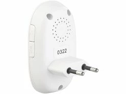 CASAcontrol Lichtklingel Funk:Steckdosen-Funk-Klingel Mit Optischem Signal & Zweitem Empfänger, IP54 -Haushalt Verkäufe nx6965 5