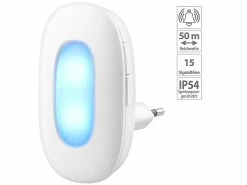 CASAcontrol Lichtklingel Funk:Steckdosen-Funk-Klingel Mit Optischem Signal & Zweitem Empfänger, IP54 -Haushalt Verkäufe nx6966 6