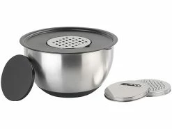 Rosenstein & Söhne Edelstahlschüssel:11-teiliges Premium-Rührschüssel-Set Mit 3 Reibeaufsätzen, Edelstahl 15 Rosenstein & Söhne Edelstahlschüssel:11-teiliges Premium-Rührschüssel-Set Mit 3 Reibeaufsätzen, Edelstahl -Haushalt Verkäufe nx7087 4