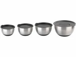 Rosenstein & Söhne Edelstahlschüssel:11-teiliges Premium-Rührschüssel-Set Mit 3 Reibeaufsätzen, Edelstahl 21 Rosenstein & Söhne Edelstahlschüssel:11-teiliges Premium-Rührschüssel-Set Mit 3 Reibeaufsätzen, Edelstahl -Haushalt Verkäufe nx7087 6