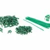 Royal Gardineer Rankhilfe:2 Pflanzenbefestigungs-Sets Mit Pflanzenclips, XXL-Pack, Je 71-teilig