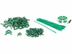 Royal Gardineer Rankhilfe:2 Pflanzenbefestigungs-Sets Mit Pflanzenclips, XXL-Pack, Je 71-teilig