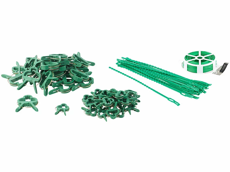 Royal Gardineer Rankhilfe:2 Pflanzenbefestigungs-Sets Mit Pflanzenclips, XXL-Pack, Je 71-teilig 1 Royal Gardineer Rankhilfe:2 Pflanzenbefestigungs-Sets Mit Pflanzenclips, XXL-Pack, Je 71-teilig
