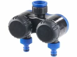Royal Gardineer Wasser Timer:2-fach-Wasserverteiler Mit Mechanischer Bewässerungsuhr, Bis 120 Min. -Haushalt Verkäufe nx7362 7