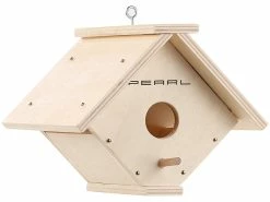 PEARL Nisthäuschen:Nistkasten-Bausatz Aus Echtholz Mit 6-teiligem Farben-Set -Haushalt Verkäufe nx7502 0