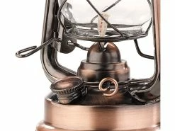 Lunartec Stalllaterne Petroleum:Nostalgische Petroleum-Sturmlaterne Mit Glaskolben, Bronze, 24 Cm -Haushalt Verkäufe nx7566 2