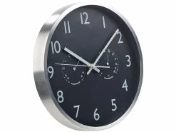 St. Leonhard Schlafzimmer-Wanduhr:2er-Set 3in1-Funk-Wanduhren Mit Thermometer & Hygrometer, Ø 30 Cm -Haushalt Verkäufe nx7737 3