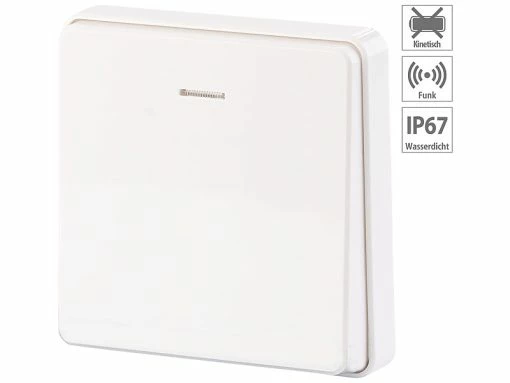 CASAcontrol Funktaster Mit Empfänger:Kinetischer Funk-Taster (groß) Für Empfänger-Serie KFS-150, IP67 -Haushalt Verkäufe nx7776 3