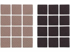 AGT Filzunterlagen:110-teiliges Filzgleiter- Und Möbelpuffer-Set, Selbstklebend, Braun -Haushalt Verkäufe nx7839 2