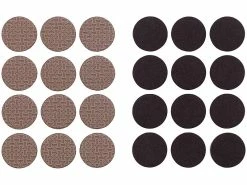 AGT Filzunterlagen:110-teiliges Filzgleiter- Und Möbelpuffer-Set, Selbstklebend, Braun -Haushalt Verkäufe nx7839 5
