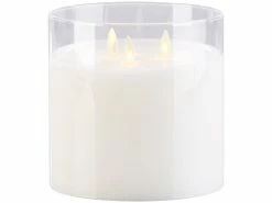 Britesta LED Kerze 3 Flammig:2er-Set LED-Echtwachs-Kerzen Im Windglas Mit 3 Beweglichen Flammen 10 Britesta LED Kerze 3 Flammig:2er-Set LED-Echtwachs-Kerzen Im Windglas Mit 3 Beweglichen Flammen -Haushalt Verkäufe nx8135 0
