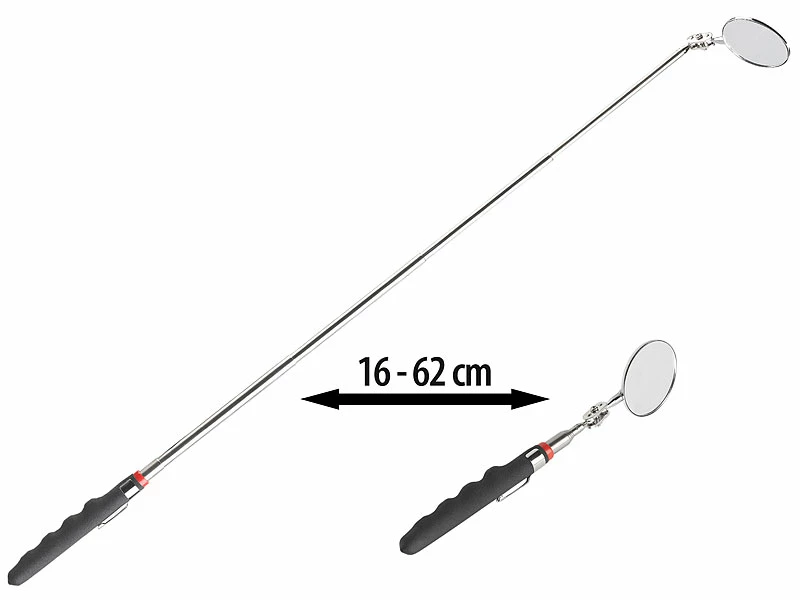 AGT Magnetstab:Teleskop-Werkzeug-Set Mit Spiegel, Magnet-Heber & LED-Leuchte, 3-tlg. 6 AGT Magnetstab:Teleskop-Werkzeug-Set Mit Spiegel, Magnet-Heber & LED-Leuchte, 3-tlg. – Bild 6