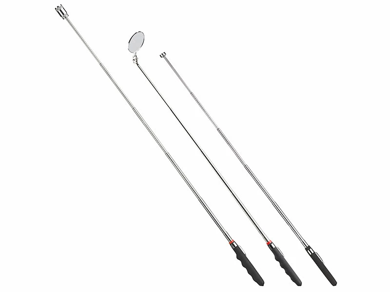 AGT Magnetstab:Teleskop-Werkzeug-Set Mit Spiegel, Magnet-Heber & LED-Leuchte, 3-tlg. 4 AGT Magnetstab:Teleskop-Werkzeug-Set Mit Spiegel, Magnet-Heber & LED-Leuchte, 3-tlg. – Bild 4