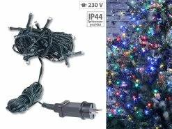 Lunartec Außen Deko Weihnachten:LED-Lichterkette Mit 40 LEDs Für Innen & Außen, IP44, 4-farbig, 4 M