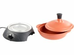 Rosenstein & Söhne Schmortopf Elektrisch:Elektrischer Tajine-Tontopf Mit Deckel, Ø 30 Cm, 2 Liter, 300 Watt -Haushalt Verkäufe nx8563 2