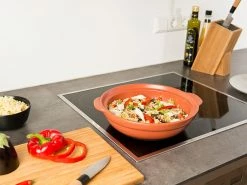 Rosenstein & Söhne Schmortopf Elektrisch:Elektrischer Tajine-Tontopf Mit Deckel, Ø 30 Cm, 2 Liter, 300 Watt -Haushalt Verkäufe nx8563 9